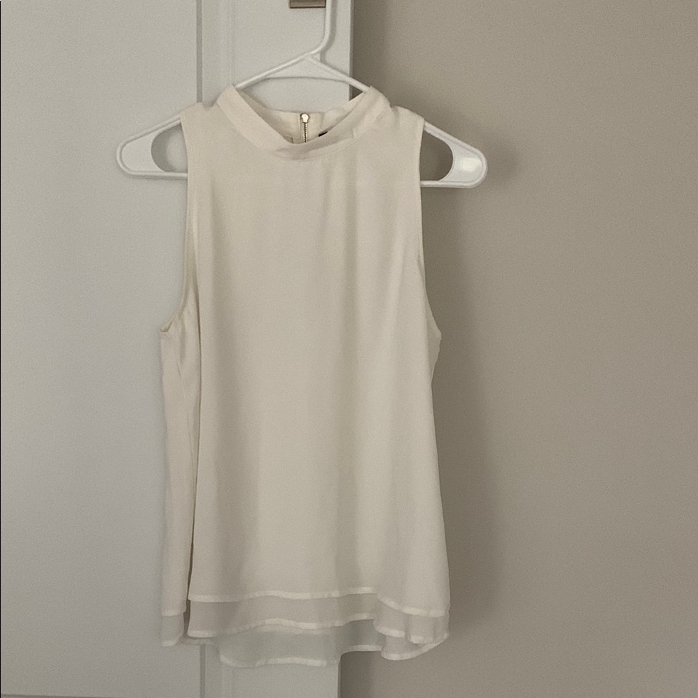 Elegant White Sleeveless Top
